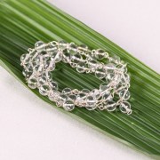 9005 Crystal Mala on Silver Wire 54 Medium Bead